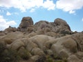 Low angle shot of Skull Rock in Pinto, USA