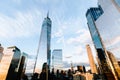 Low angle shot of the skyscrapers and building in New York City, United States Royalty Free Stock Photo