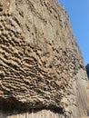 Low angle shot of Symphony of Stones in Garni, Armenia