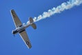 Low angle shot of a Warbird against a blue sky at the Watts Bridge airshow in Brisbane, Australia