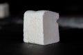 Low Angle of Single Marshmallow Cube