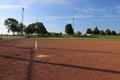 Low Angle Softball Field Royalty Free Stock Photo