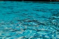 macro close-up of a swimming pool at night with bokeh light effect. ripples and reflection design element Royalty Free Stock Photo