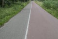 Low Angle View At A Bicycle Path Amsterdam East The Netherlands Royalty Free Stock Photo