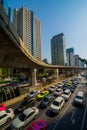 Low angle view of building, Chong Nonsi, Bangkok, Thailand Royalty Free Stock Photo