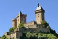 The castle of Foix dominating the city Royalty Free Stock Photo