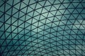 Low angle view of the ceiling of The British Museum in London in England Royalty Free Stock Photo