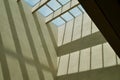 Low angle view of ceiling of Vorarlberg Museum in Bregenz. Vorarlberg, Austria.