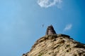 Constantine stone local name is cemberlitas and single seagull over the stone. Royalty Free Stock Photo