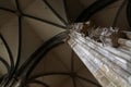 Column inside Saint Stephen Cathedral in Vienna Royalty Free Stock Photo