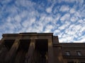Low angle view of courthouse in America& x27;s Capitol at Sunrise Royalty Free Stock Photo