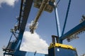 Low Angle View Of Dockside Crane Royalty Free Stock Photo