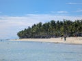 Low angle view of Dumaluan Beach at mid-afternoon in Panglao Island, Bohol, Philippines