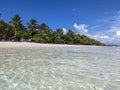Low angle view of Dumaluan Beach in Panglao Island, Bohol, Philippines