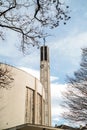 Low angle view of the Eglise Saint-Bernard de Strasbourg c Royalty Free Stock Photo