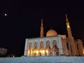 Low angle view of Emir Abdelkader mosque in Constantin. Algeria Royalty Free Stock Photo