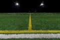 American Football Stadium At Night Royalty Free Stock Photo