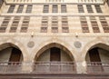 Low angle view of the facade of caravansary of al-Ghuri