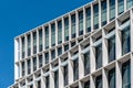 Low angle view of the facade of modern office building