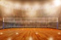 Volleyball arena with copy space Royalty Free Stock Photo