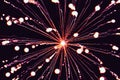 Low angle view of a firework explosion in the night sky Royalty Free Stock Photo