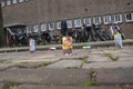 Low Angle View Fireworks On The Street The Next Day At Amsterdam The Netherlands 1-1-2020