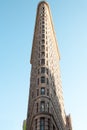 Low angle view of Flatiron Building in Flatiron District Royalty Free Stock Photo