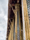 Beautiful columns in Temple of the Emerald Buddha Royalty Free Stock Photo