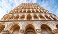 Leaning Tower of Pisa Arches and Columns Royalty Free Stock Photo