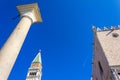 View of Piazzetta San Marco historical landmarks Venice Italy Royalty Free Stock Photo