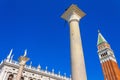 Venice historical landmarks St Mark square Italy Royalty Free Stock Photo