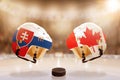 Famous Ice Hockey Rivalry Between Slovakia and Canada