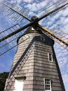 Low angle view of Hook Windmill in East Hampton Royalty Free Stock Photo