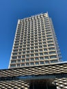 Low angle view of Hotel Bulgaria, iconic famous building in Burgas