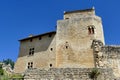 Keep and facade of the castle of the Hospitaliers of Saint-Jean de Jerusalem in Le PoÃÂ«t-Laval