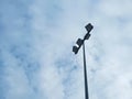 Low Angle View of Lamp Post Against Cloudy Sky Royalty Free Stock Photo