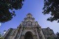 Low angle view of the majestic Church of San Miguel in Jerez de la Frontera Royalty Free Stock Photo