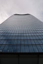 Low angle view of a metallic building. 20 Fenchurch Street