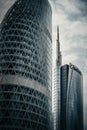 Low angle view of Milan UniCredit Tower Royalty Free Stock Photo