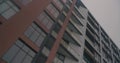 Low angle view of modern building facade