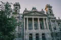 Low-angle view of The Museum of Ethnography in Budapest in Hungary