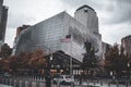 Low angle view of Nine Eleven Memorial museum in New York City