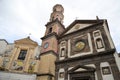 Low-angle view of Parish Church of San Giovanni Battista in Vietri sul Mare, Italy Royalty Free Stock Photo