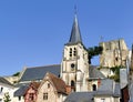 Sainte-Croix church and keep of the medieval castle of Montrichard