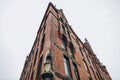 Low angle view of Sandthorquaihof in the Speicherstadt district, Hamburg, Germany, Europe Royalty Free Stock Photo