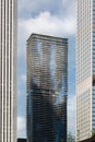 Low angle view of skyscrapers in a city, Chicago, Cook County, I Royalty Free Stock Photo