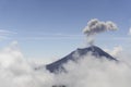 Low Angle View Of Smoke Emitting From Popocatepetl Against Sky