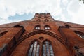 Low angle view of St. Peter Church in Lubeck, Germany Royalty Free Stock Photo