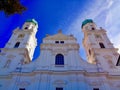 Low-angle view of St. Stephen`s Cathedral, Passau, Germany