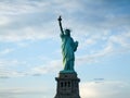 Low angle view of a statue, Statue of Liberty, Royalty Free Stock Photo